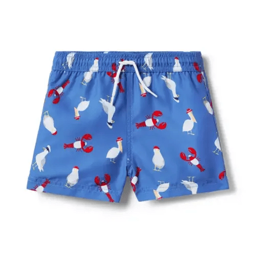 Recycled Nautical Friends Swim Trunk