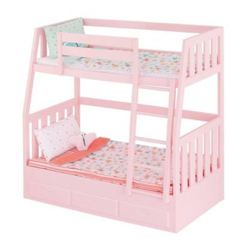 Our Generation Dreams For Two Pink Bunk Beds Accessory Set For 18" Dolls