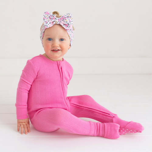 Cruisin' Pink Pointelle Convertible One Piece
