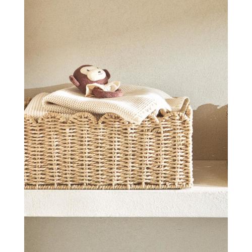 SCALLOPED MEDIUM BASKET | Zara Home United States of America