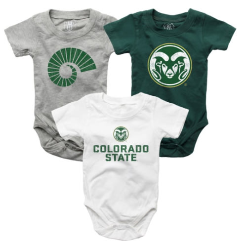 Colorado State Rams Infant's 3 Pack Onesie