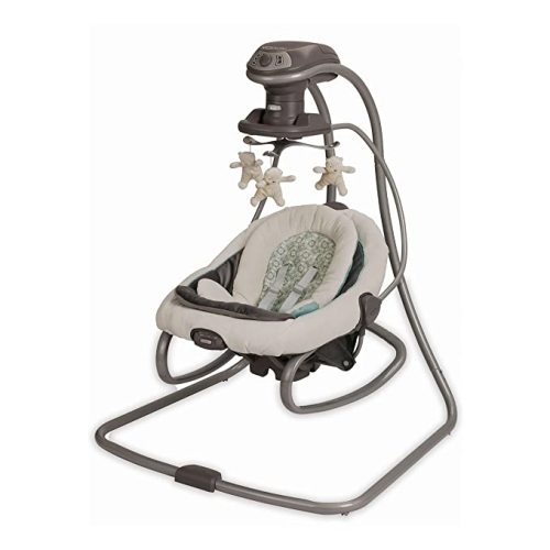 Graco DuetSoothe Swing and Rocker - Light Beige, Light Green