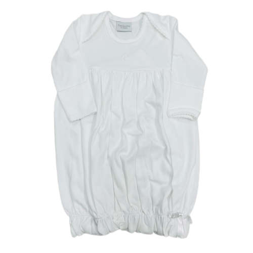 White Mini Cross Lap Shoulder Daygown