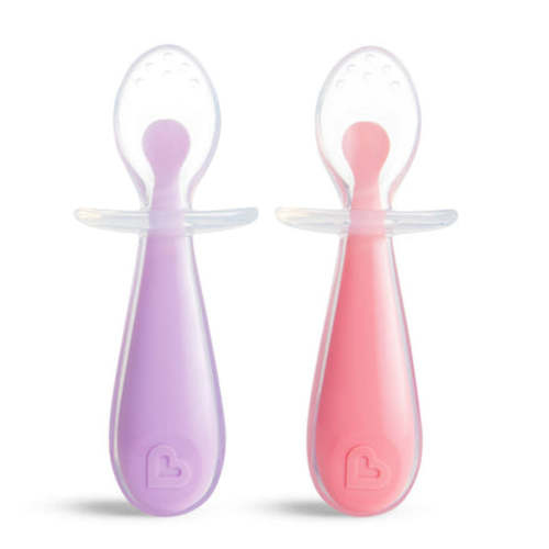 Gentle Scoop™ Silicone Training Spoons, 2pk |Munchkin.com