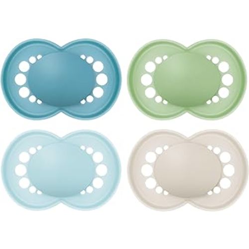 MAM Original Matte Pacifier, 1 sterilzing case, Baby Pacifier, Best Pacifiers for Breastfed Babies, 6-16 Months, Boy