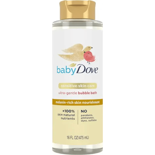 Baby Dove Bubble Bath Melanin-Rich Skin Nourishment for nourished Skin and Bath time Fun Sensitive Skin Care with Skin-Natural nutrients 16 oz