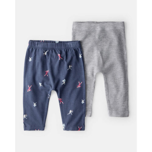 Baby Boy 2-Piece Football PurelySoft Pull-On Pants - Navy/Grey - Carter's | Carter's