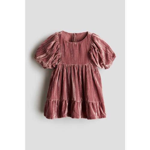 CRUSHED-VELVET DRESS