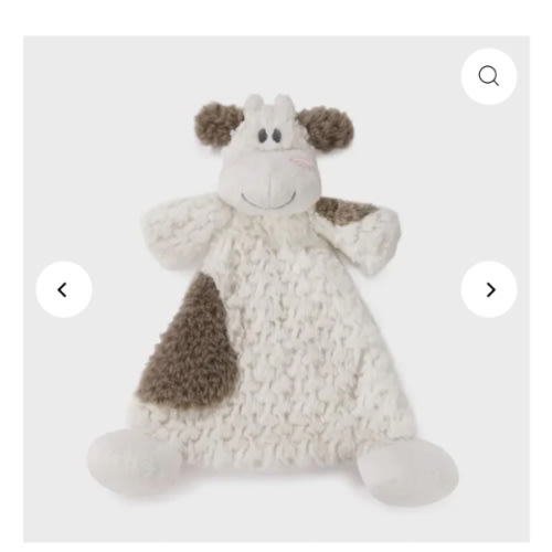Moozer Cow Rattle Blankie