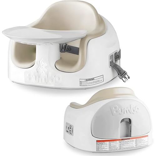 Bumbo 3-in-1 Baby Multi Seat Booster with Feeding Tray, 6-36 Months Old, Taupe