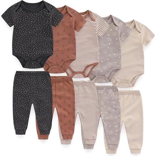Unisex Baby Boy Girl Pants Sets 10 pack Cotton Casual New born Clothes Comfort Infant Outfit