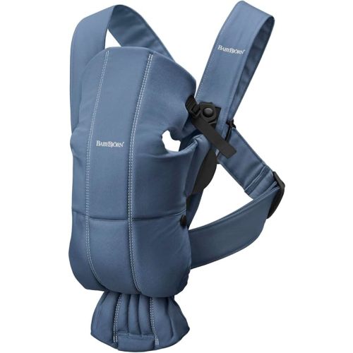 BabyBjörn Baby Carrier Mini, Cotton, Vintage Indigo