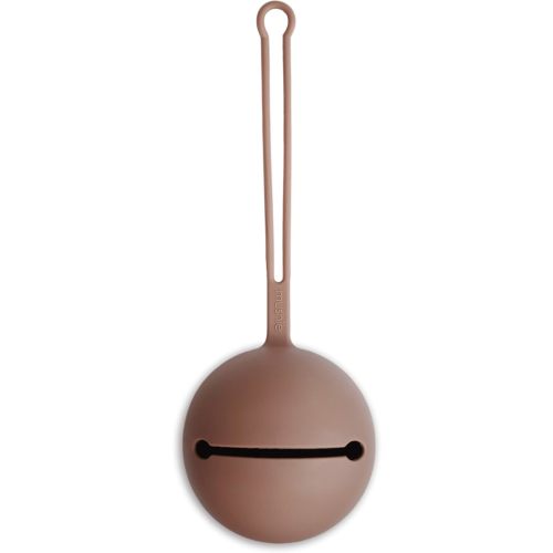 mushie Silicone Pacifier Holder Case (Cloudy Mauve)