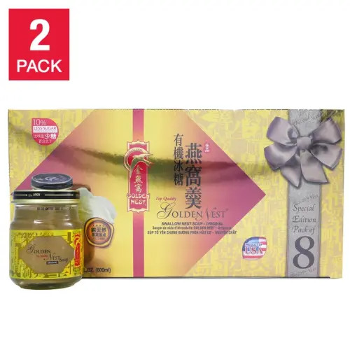 Golden Nest Premium Bird Nest Soup, Original, 75 ml Bottles, 8-count, 2-pack | Costco