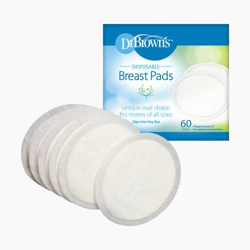 Kindred Bravely Organic Bamboo Breast Pads (10 Pack) - Beige/White, 10