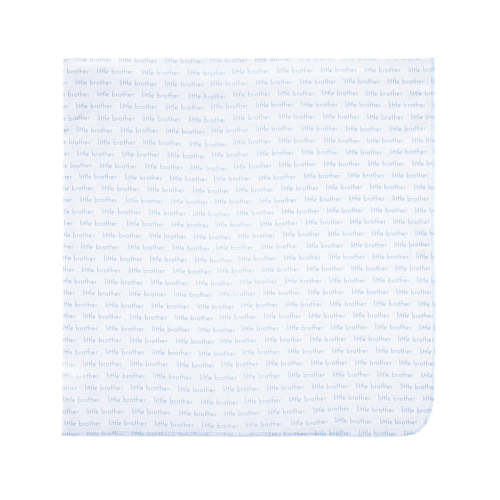 LITTLE BROTHER SWADDLE BLANKET - BLUE