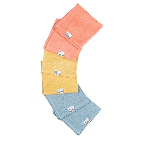 Copper Pearl 6 Ultra Soft Baby Bath Washcloths Premium Large Soft Piper 11" x 11" Towels