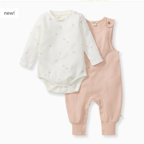 Ditsy Floret Jumpsuit & Bodysuit Set – Burt's Bees Baby