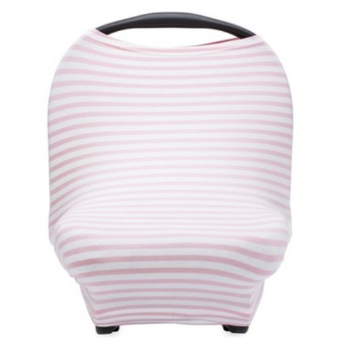 Parker Baby Co. 4 in 1 Car Seat Cover, Color: Pink/white stripes