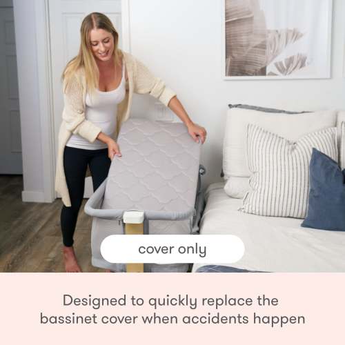 Extra Bassinet Mattress Cover - Gray