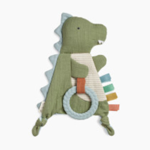 Itzy Ritzy Bitzy Crinkle Sensory Crinkle Toy with Teether - Dino