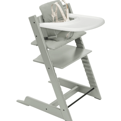 Tripp Trapp High Chair with Newborn Set, Tray and Cushion