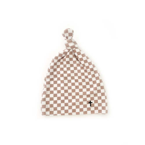 Checker Topknot Baby Beanie – OUR HOUSE ABOVE