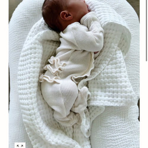 Organic Waffle 2-Way Zip Ruffle Footie, Snow – SpearmintLOVE