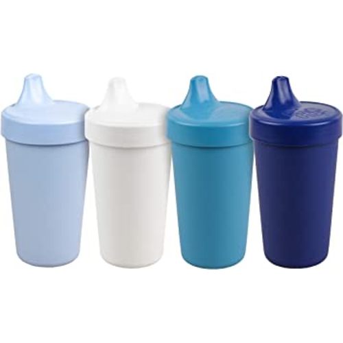 Re-Play Baby Sippy Cups for Toddlers 2pk Soft Spout Sippy Cup Ice Blue Mint