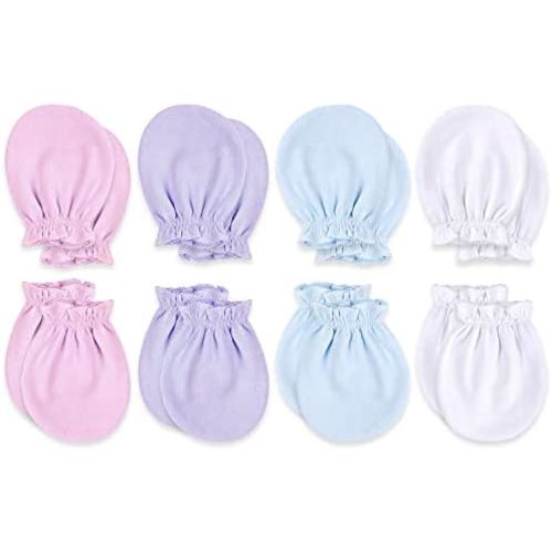 KiddyCare Hand Mittens No Scratch for Newborn Baby Boy/girl - Infant Gloves Mitts for 0-6 Months - Preemie Mittens for Babies