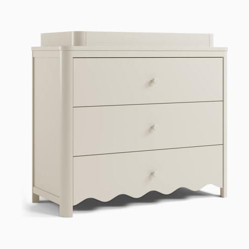 Storkcraft Casablanca 3 Drawer Chest with Removable Changing Table Topper - Frosted Oat