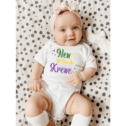 Baby Announcement Onesie, Mardi Gras, Baby Announcement Grandparents, Mardi Gras Baby Onesie, Baby Shower Gift, NOLA Onesie, Louisiana