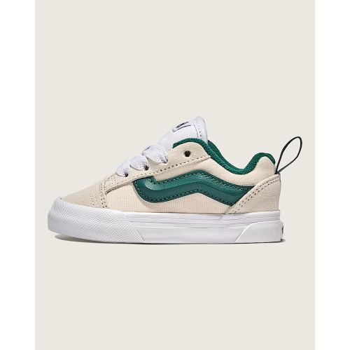 Toddler Knu Skool Shoe in Marshmallow White / Green | Vans