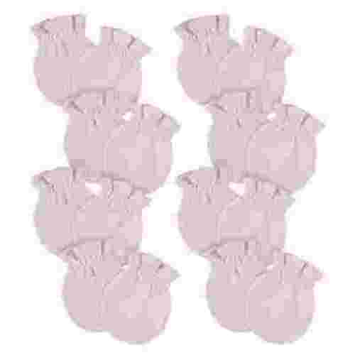 Gerber Baby 12-Pack No Scratch Mittens, Light Pink, 0-3 Months (8-Pack) C3