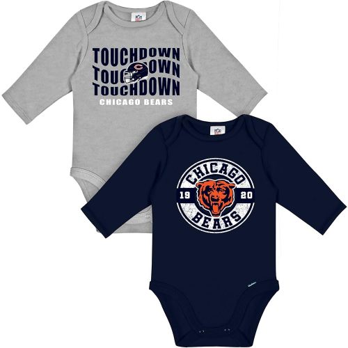 Gerber NFL Baby 2-Pack Long Sleeve Onesie Bodysuit