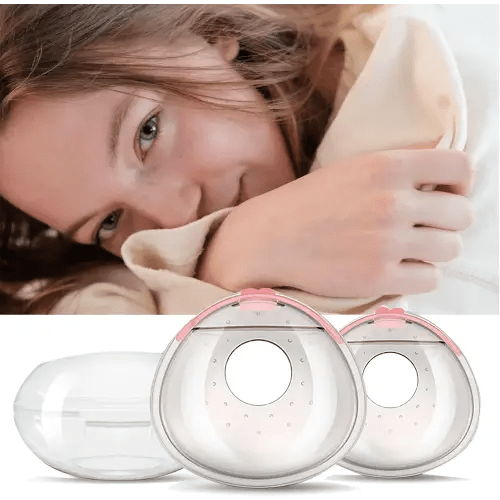 Breast Shells Milk Collector, with a Storage Organizer Box for Breastfeeding Nursing Mum, Collect Leaking Breastmilk,Reusable Silicon Pads, Soft and Skin-Friendly, Easy to Wear,Protect Sore Nipples
