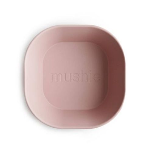 Mushie Square Dinner Bowl - Blush - 2ct
