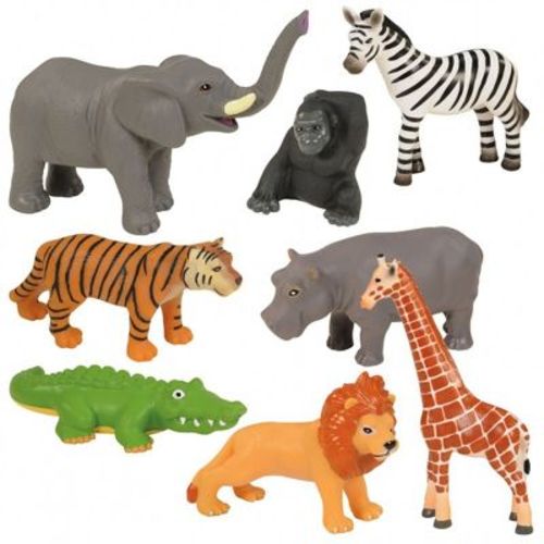 Kaplan Early Learning Company Jungle Animal Set - Set Of 8