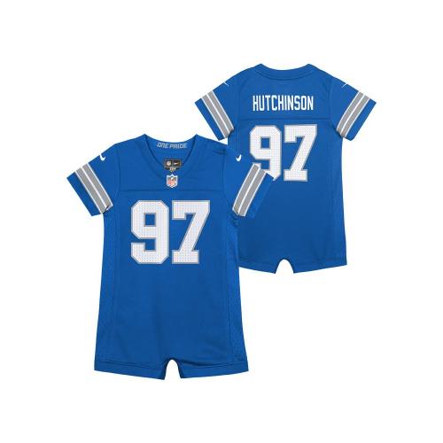 Aidan Hutchinson Detroit Lions Baby Blue Nike Home Replica Romper Football Jersey