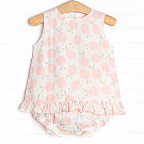 Stitchy Fish- Pink Lemonade Muslin Diaper Set, Pink