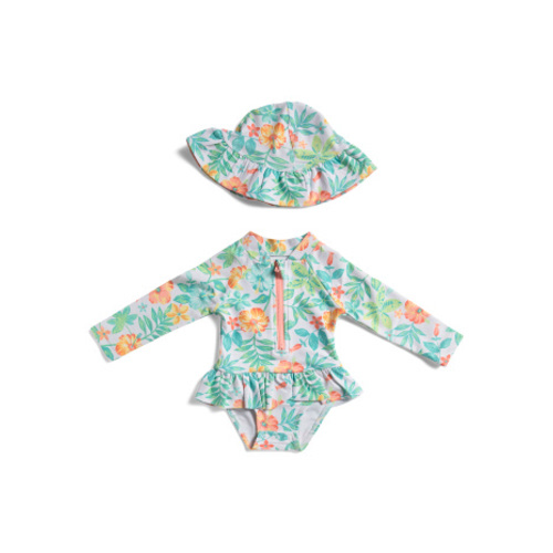 Infant Girls Rashguard Suit With Hat | Kids' Swimsuits | T.J.Maxx