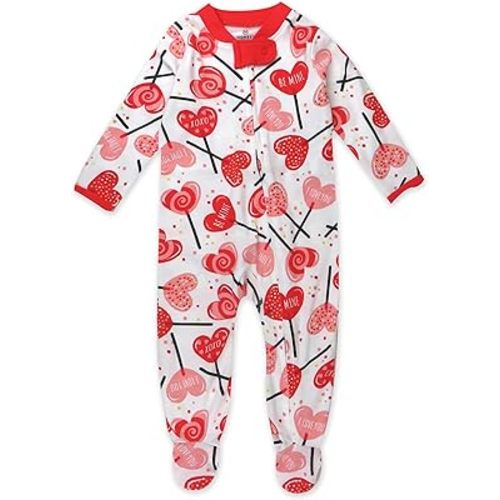 HonestBaby Baby Celebration Sleep & Play Footed One-Piece Pajama Sleeper 100% Organic Cotton