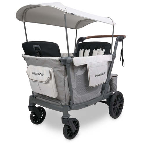 Wonderfold L4 Quad (4-Seater) Stroller Wagon (Gray)
