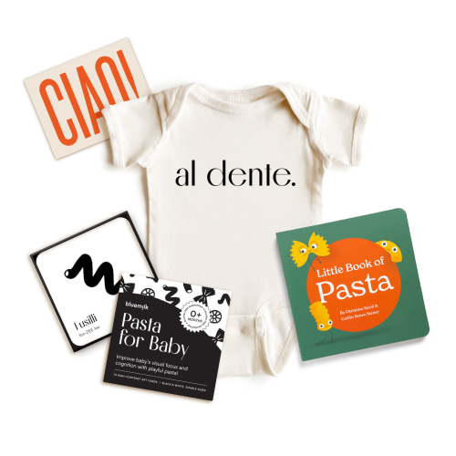 Pasta Baby Gift Bundle Italian Foodie Gender Neutral Baby Shower Gift – Chunky Deli