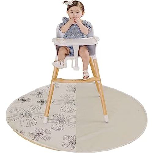 3-1 Baby Splat Mat for Under High Chair | Art Mat | Picnic Mat | Splat Mat Waterproof Washable | High Chair Mat for Floor | Splash Mat for Under High Chair | Food Mat for Baby High Chair Food Catcher 3-1 Baby Splat Mat for Under High Chair