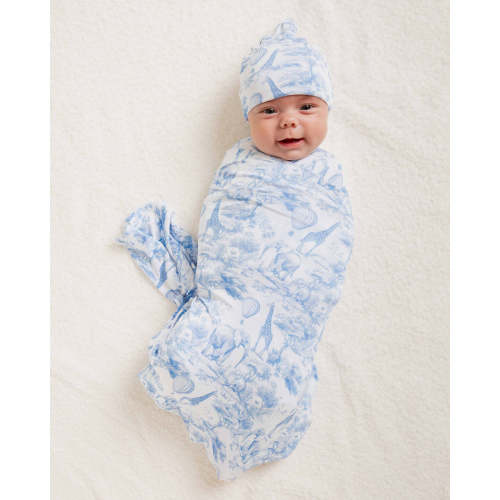 Sweet Safari Swaddle & Beanie Set