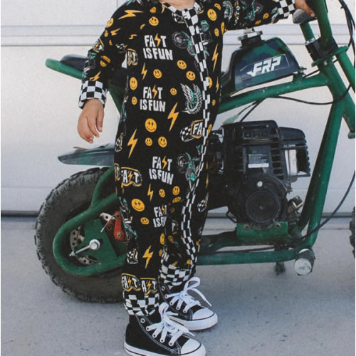 Little Trouble Fast Is Fun Bamboo Jammies