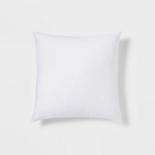 Feather Filled Throw Pillow Insert White - Threshold™, Size: 18"x18"Square