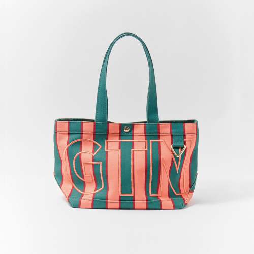 Striped Custom Alpha Tote - Persimmon
