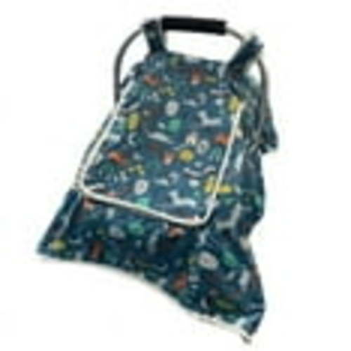 Baby Car Seat Cover for Boys Girls,Soft Pure Cotton Fabric, Infant Carseat Canopy Fit All Year Round Use(Animal)